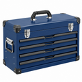 Caja de herramientas 60 cm de metal azul con 5 cajones portátil